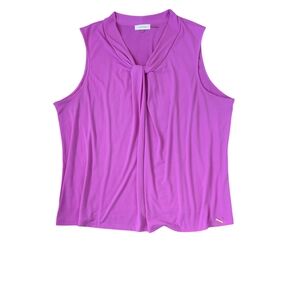 Calvin Klein Women's Fucsia Sleeveless Top 3X